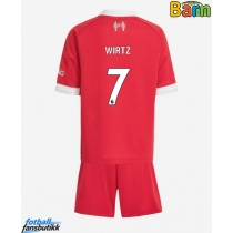 Liverpool Florian Wirtz #7 Hjemmedraktsett Barn 2025-26 Kortermet (+ Korte bukser)